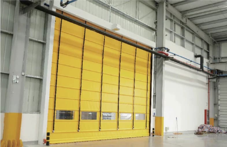 Industrial High-Speed Fold-Up Door — supplier catalogue illustration