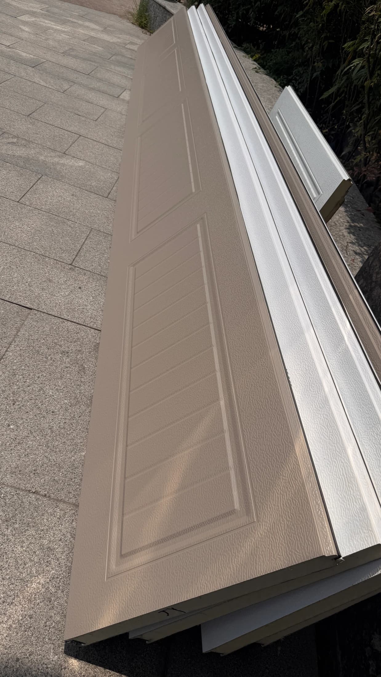 Embossed panel finish