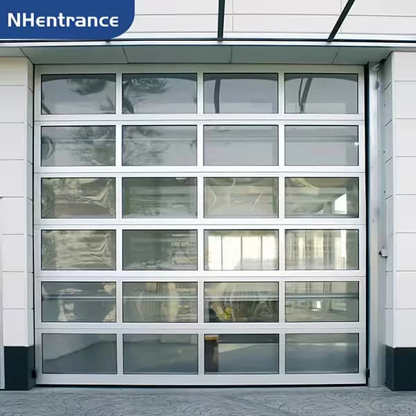 Aluminum frame and glazed sectional panels